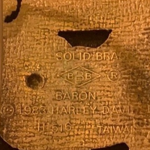 Vintage C. 1983 Official Harley Belt Buckle - Picture 6 of 6